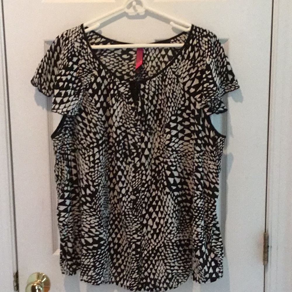 Pure Energy sheer blouse sz 2 x